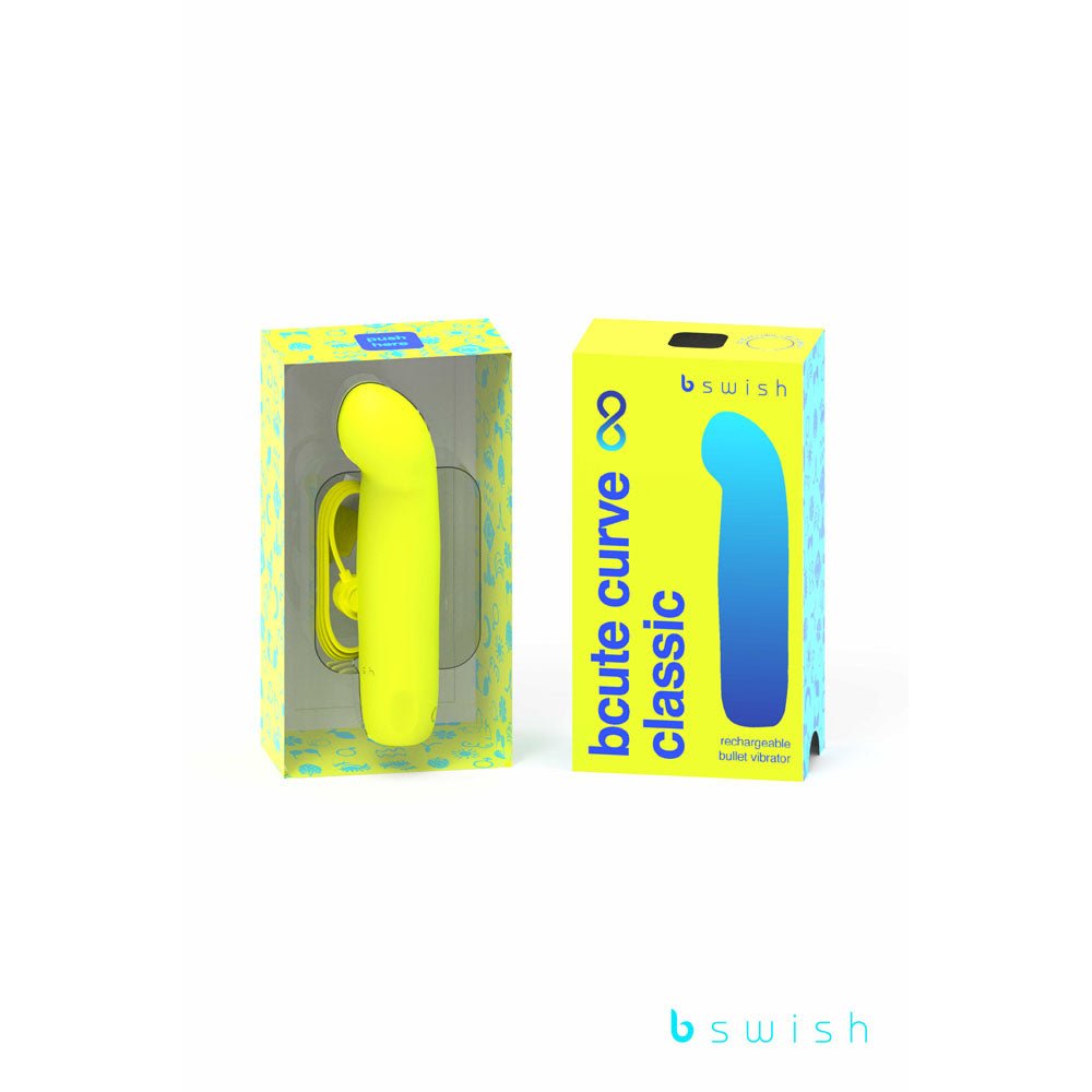 Bcute Curve Infinite Classic Vibrator - Citrus Yellow