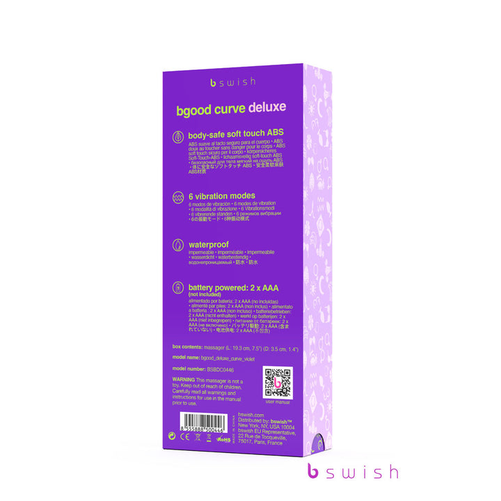 Bgood Curve Deluxe Vibrator - Violet