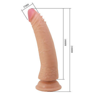 Party Up Steven Slide Skin 8.3 Inch Flexible Dildo - Flesh