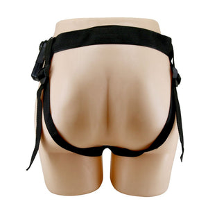 Party Up Nelson Vibrating Hollow 7 Inch Strap-On - Brown