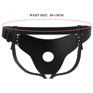 Party Up Nick Adjustable Strap-On Harness - Black (No Probe Included)