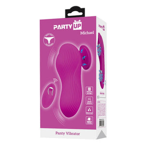 Party Up Michael Panty Vibrator with Wireless Remote Control - Pink
