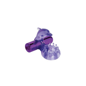 Bodywand Vibrating Dolphin Ring with Clit Ticklers - Purple