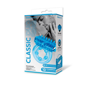 Bodywand Vibrating Classic Duo Ring - Blue