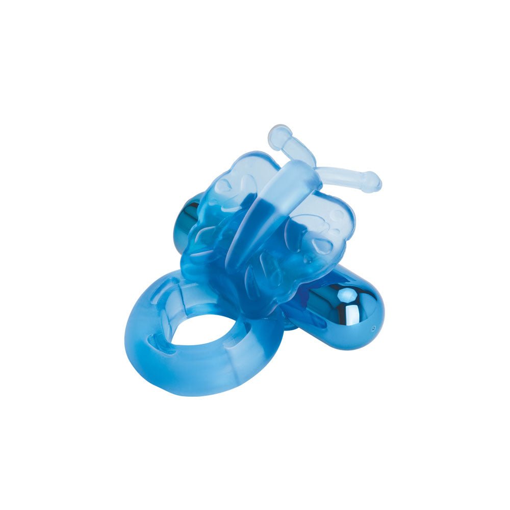 Bodywand Vibrating Butterfly Ring - Blue