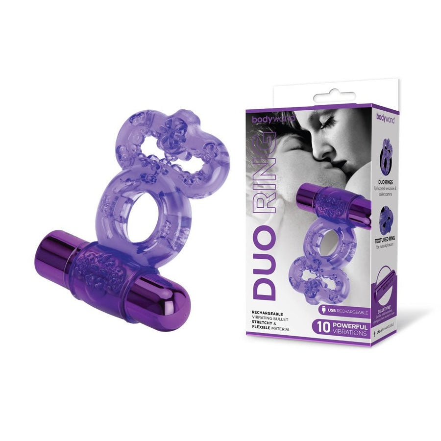 Bodywand Vibrating Duo Ring - Purple