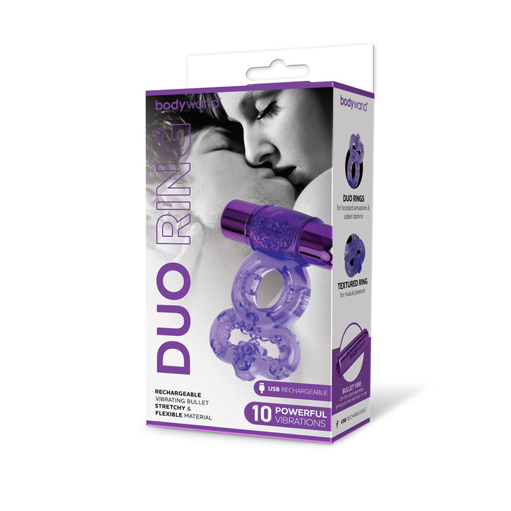 Bodywand Vibrating Duo Ring - Purple