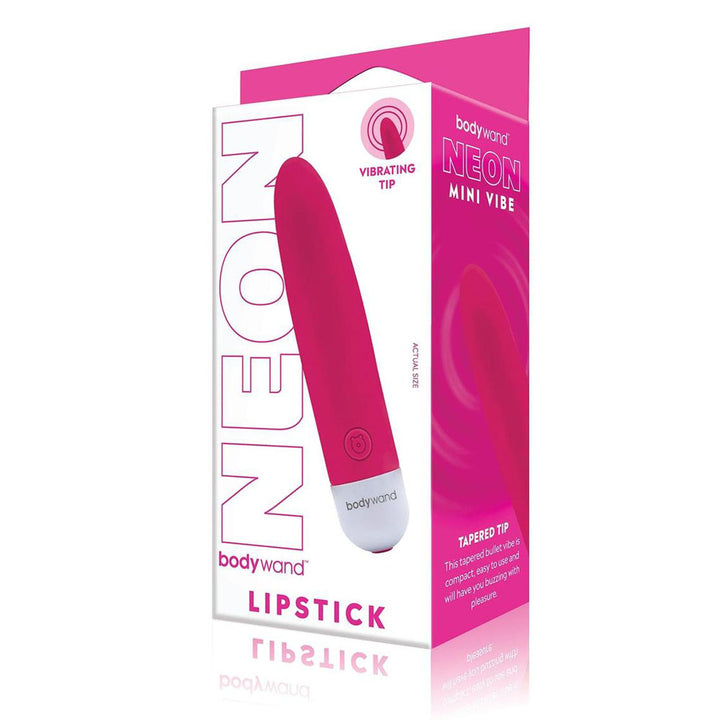 Bodywand Neon Mini Lipstick Vibrator - Neon Pink