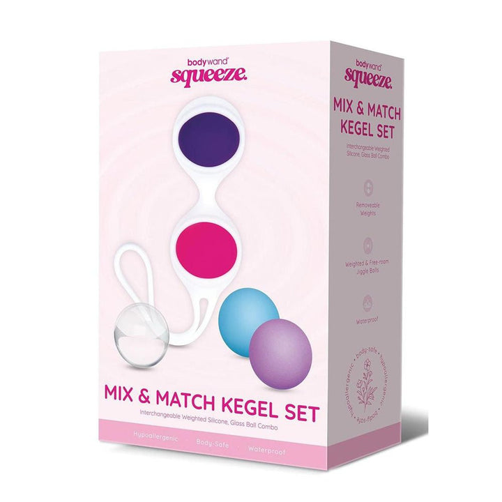 Bodywand Squeeze Mix & Match Weighted Kegel Set - Coloured