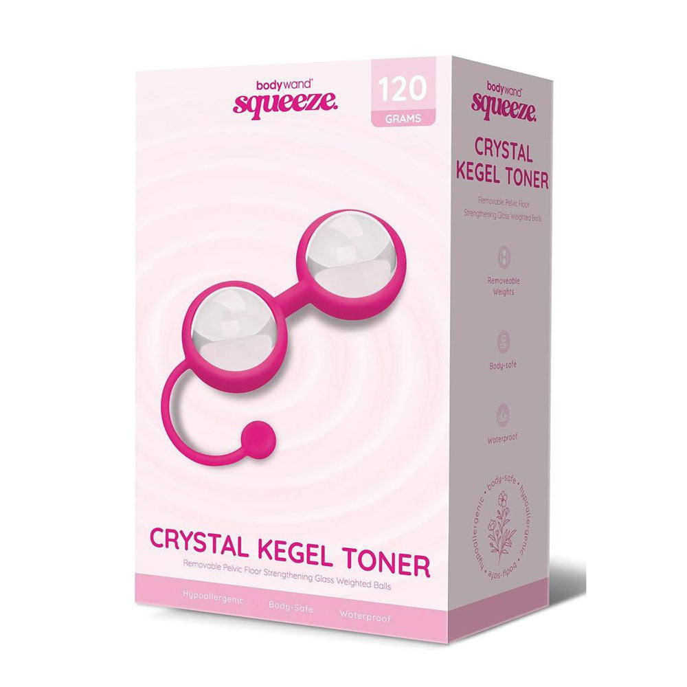 Bodywand Squeeze Crystal Kegel Toner Kegel Balls - Glass