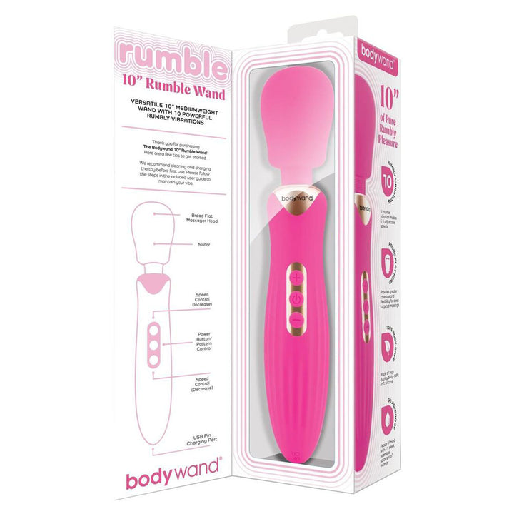 Bodywand 10 Inch Rumble Wand - Hot Pink