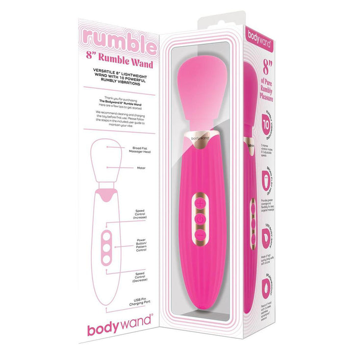 Bodywand 8 Inch Rumble Wand - Hot Pink