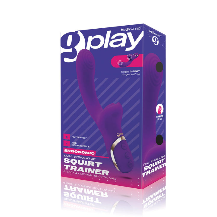 Bodywand G-Play Dual Stimulator Squirt Trainer with Air Pulsation - Purple