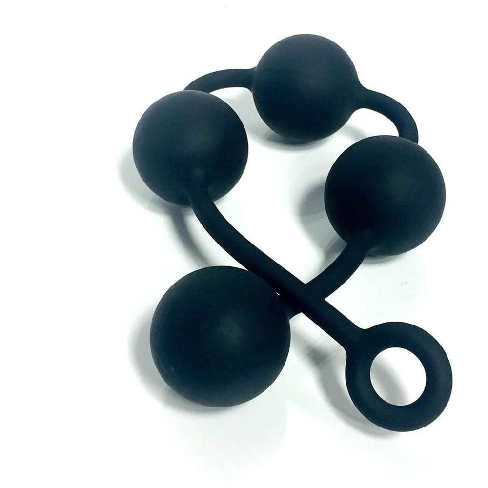 Boneyard Ass Ballz L Anal Beads - Black