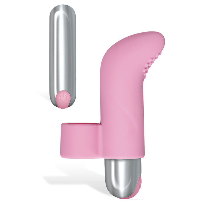 Adam & Eve Silicone Finger Vibe - Pink