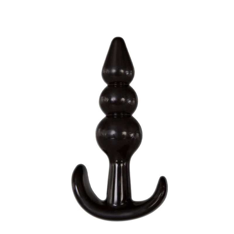 Adam & Eve Anal Plug Kit - 4 Piece Set - Black