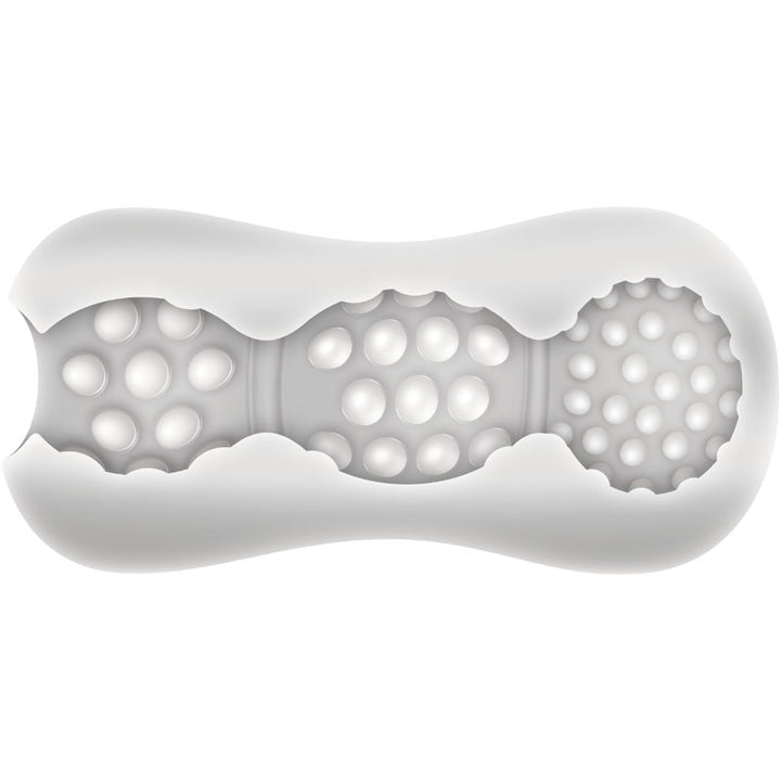 Adam & Eve Triple Chamber Ball Drainer - Clear Masturbator Sleeve