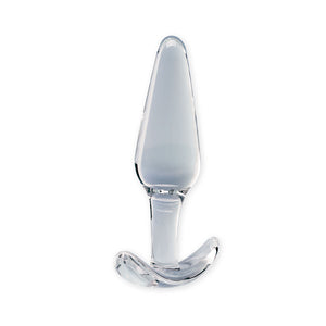 Clarity - Utopian Floret - Clear 11cm Glass Butt Plug