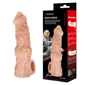 Kokos Cock Sleeve 013 - Large Flesh Penis Extension Sleeve