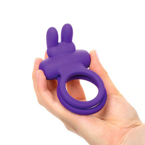 Adam & Eve Rockin' Rabbit - Cock & Bals Ring - Purple