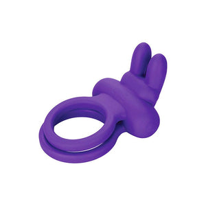 Adam & Eve Rockin' Rabbit - Cock & Bals Ring - Purple