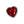 Adam & Eve Red Heart Gem Anal Plug - Small