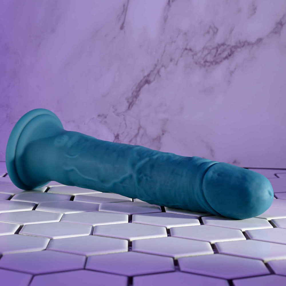 Evolved Tsunami - Vibrating Dong With Remote Control - Blue