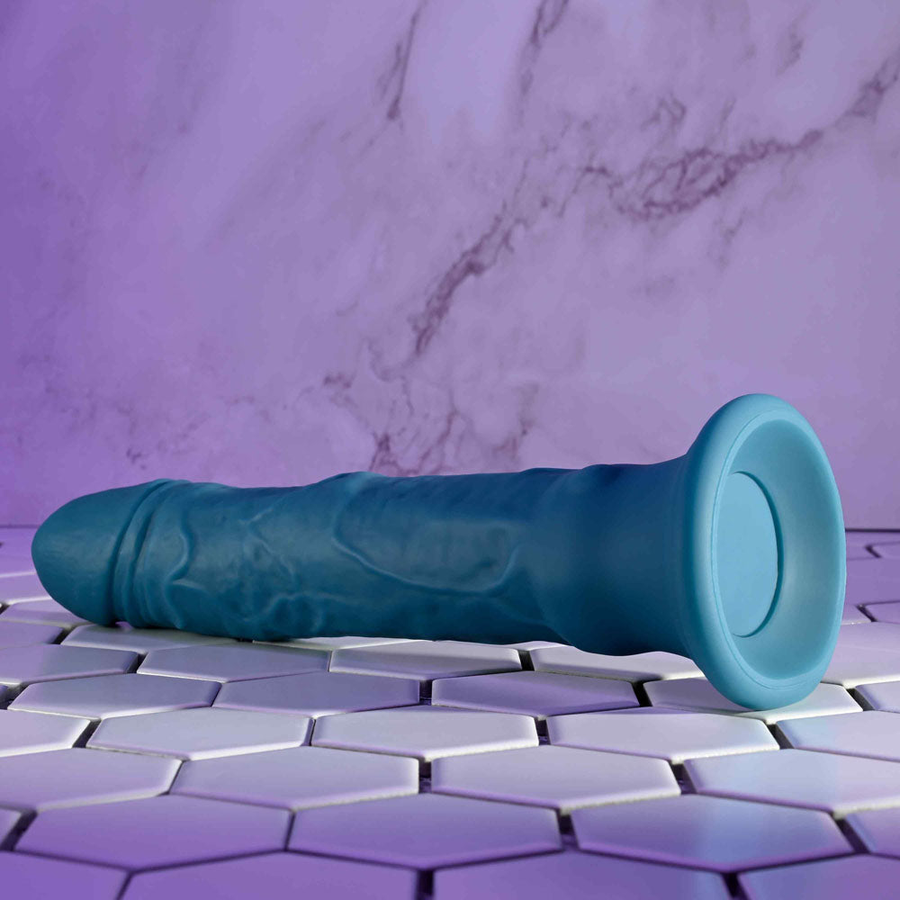 Evolved Tsunami - Vibrating Dong With Remote Control - Blue