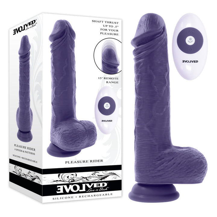 Evolved Pleasure Rider - Thrusting Dong with Remote - Blue