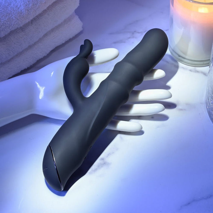 Evolved Ringmaster Rabbit Vibrator - Black