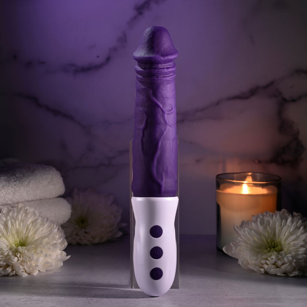 Evolved Plum Thrust - Thrusting Vibrator - Purple