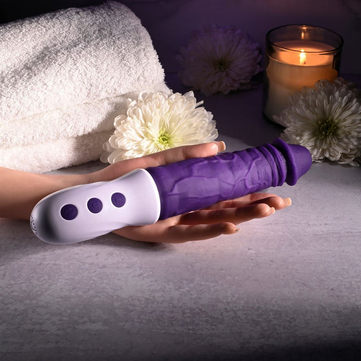 Evolved Plum Thrust - Thrusting Vibrator - Purple