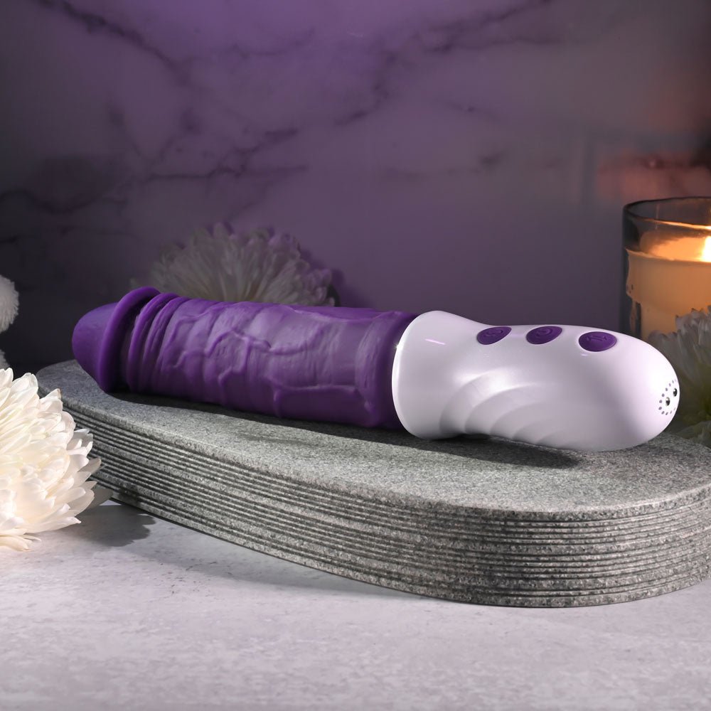 Evolved Plum Thrust - Thrusting Vibrator - Purple