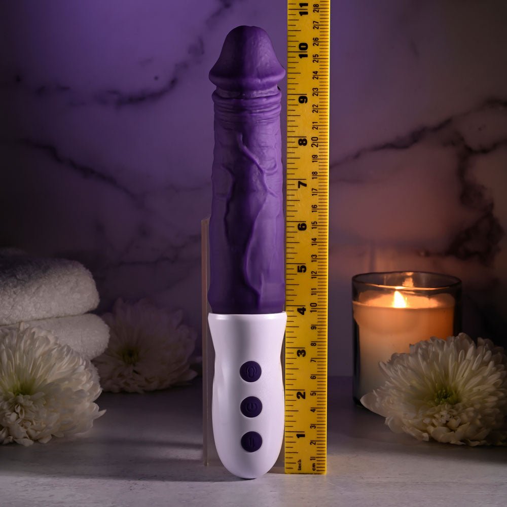 Evolved Plum Thrust - Thrusting Vibrator - Purple