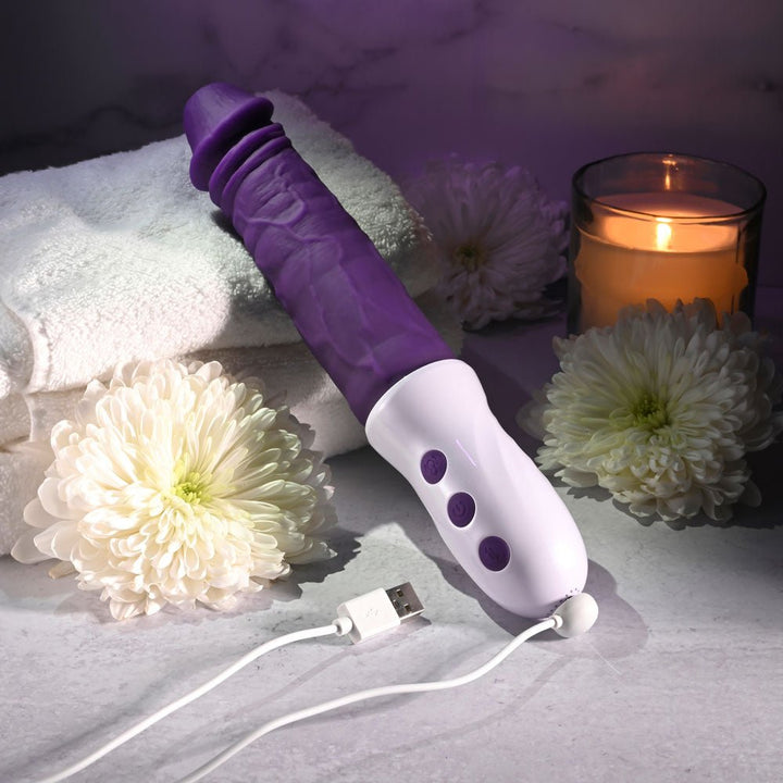 Evolved Plum Thrust - Thrusting Vibrator - Purple