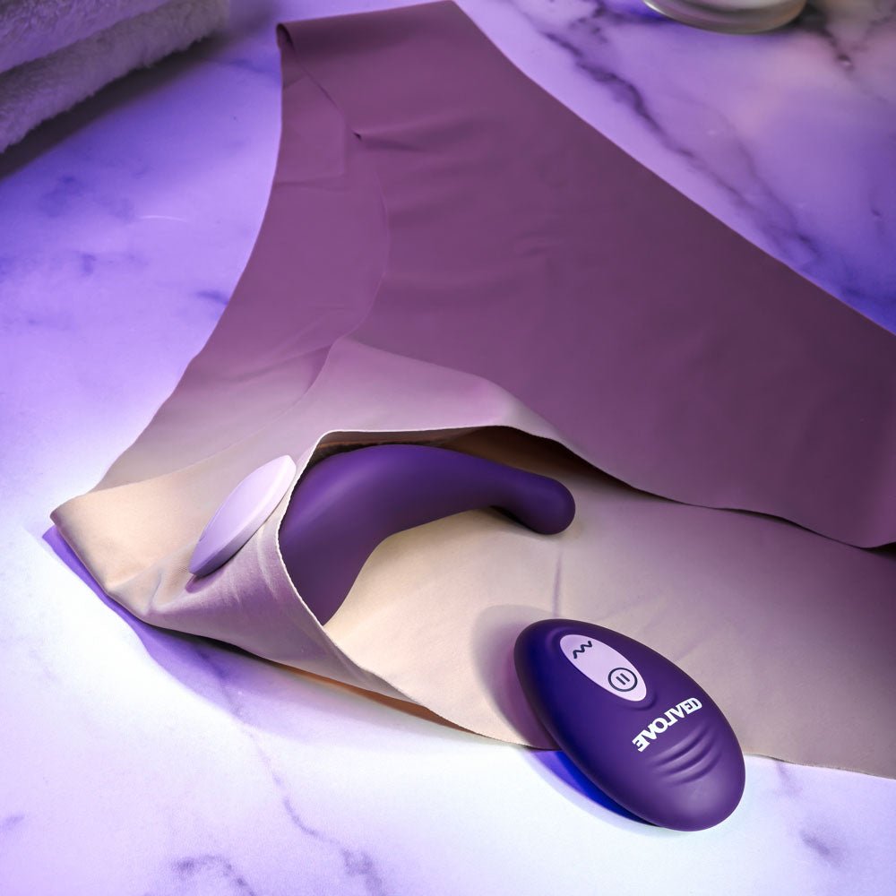 Evolved Panty Party - Panty Vibrator with Remote Control - Purple