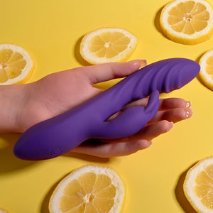 Evolved Wavy Rabbit Vibrator - Purple