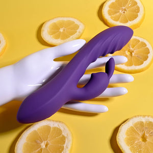 Evolved Wavy Rabbit Vibrator - Purple