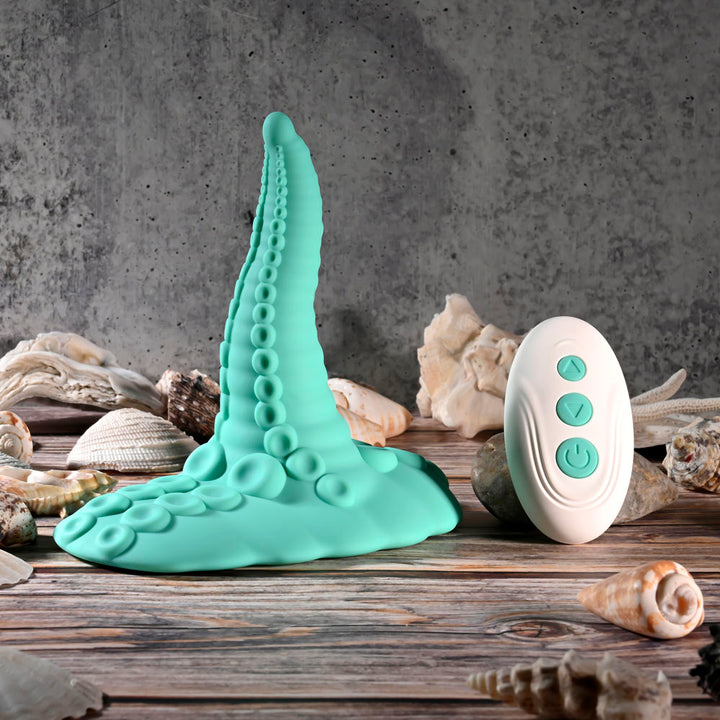 Evolved Tentacle Fantasy Grinder Pad with Remote - Green