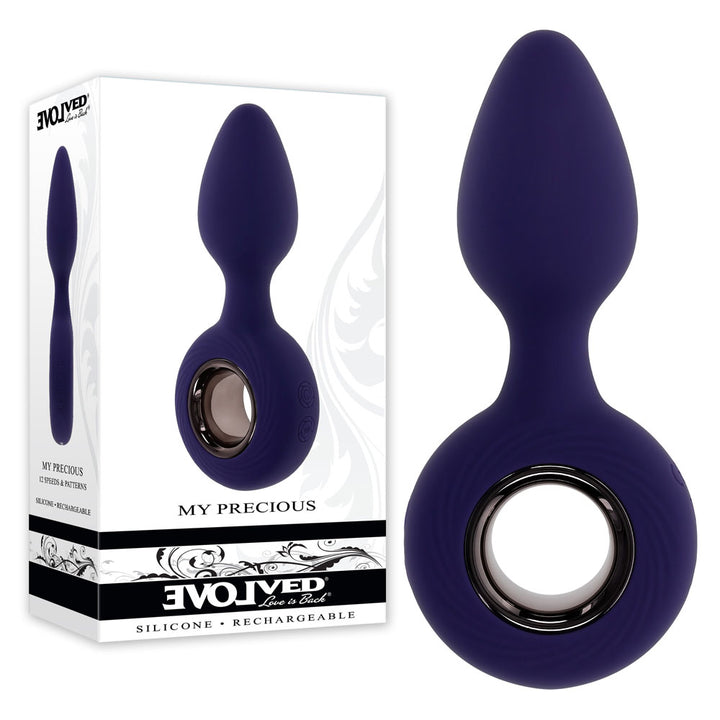 Evolved My Precious - Vibrating Butt Plug - Blue