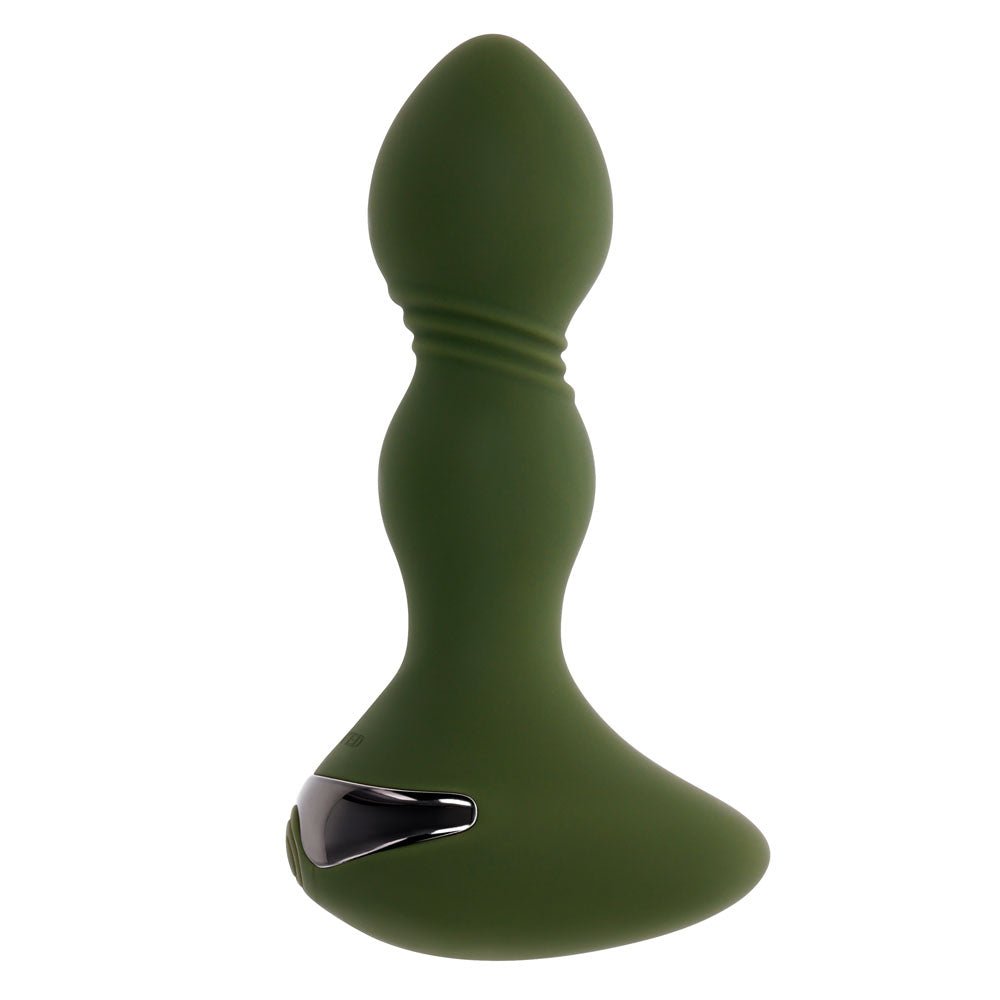 Evolved Lieutenant - Vibrating Butt Plug - Green