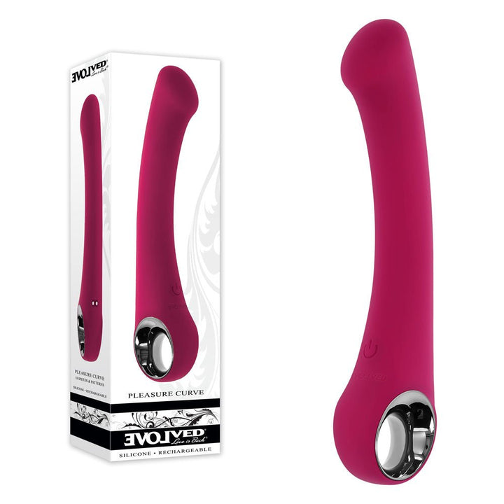 Evolved Pleasure Curve Pink Vibrator