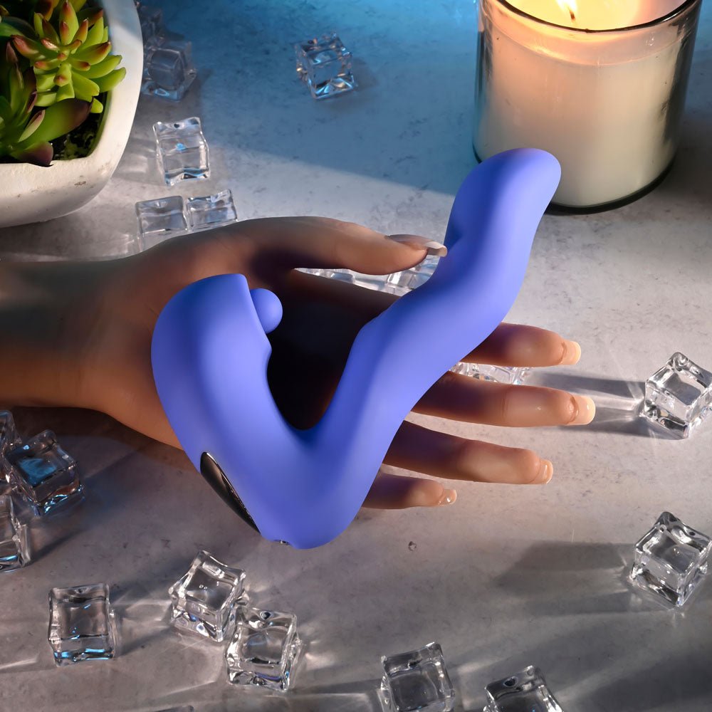 Evolved Tappity Tap Purple Vibrator with Tapping Stimulator