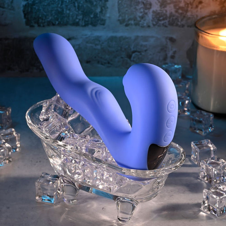 Evolved Tappity Tap Purple Vibrator with Tapping Stimulator