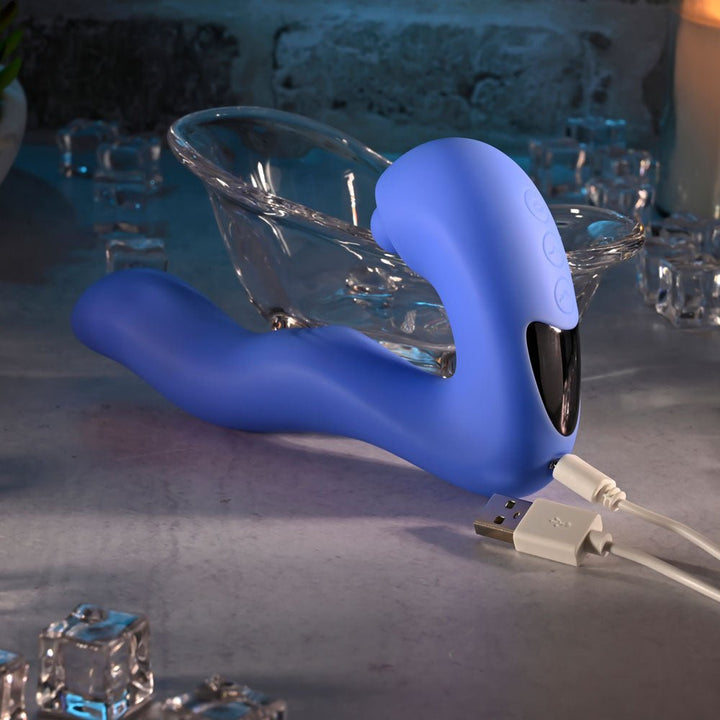 Evolved Tappity Tap Purple Vibrator with Tapping Stimulator