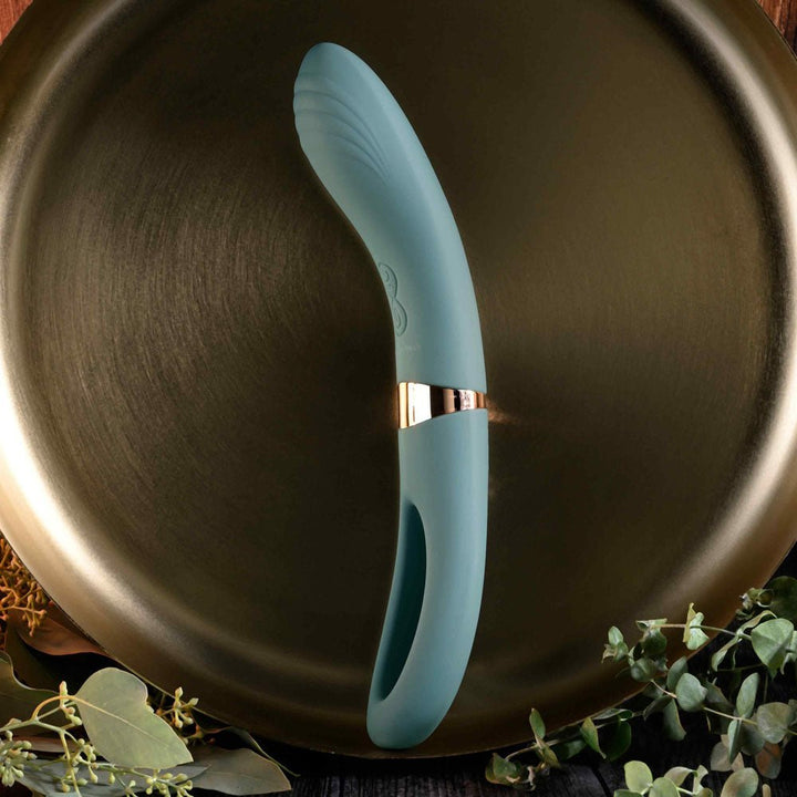 Evolved Chick Flick - Vibrator with Flicking Tip - Olive Green