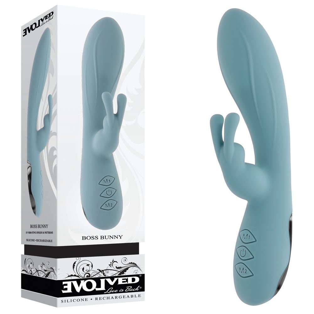 Evolved Boss Bunny Rabbit Vibrator - Baby Blue