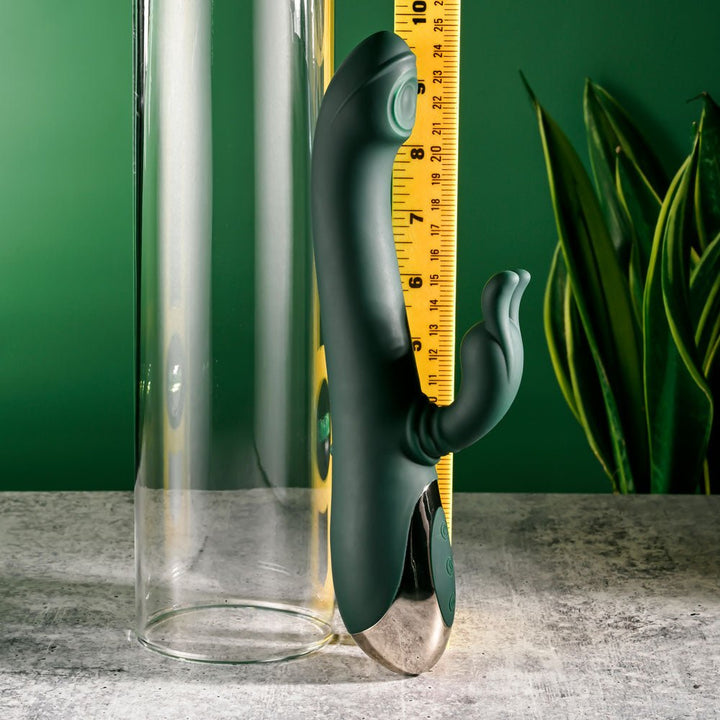 Evolved Rabbit Tap Tap - Vibrator with Tapping Tip - Green