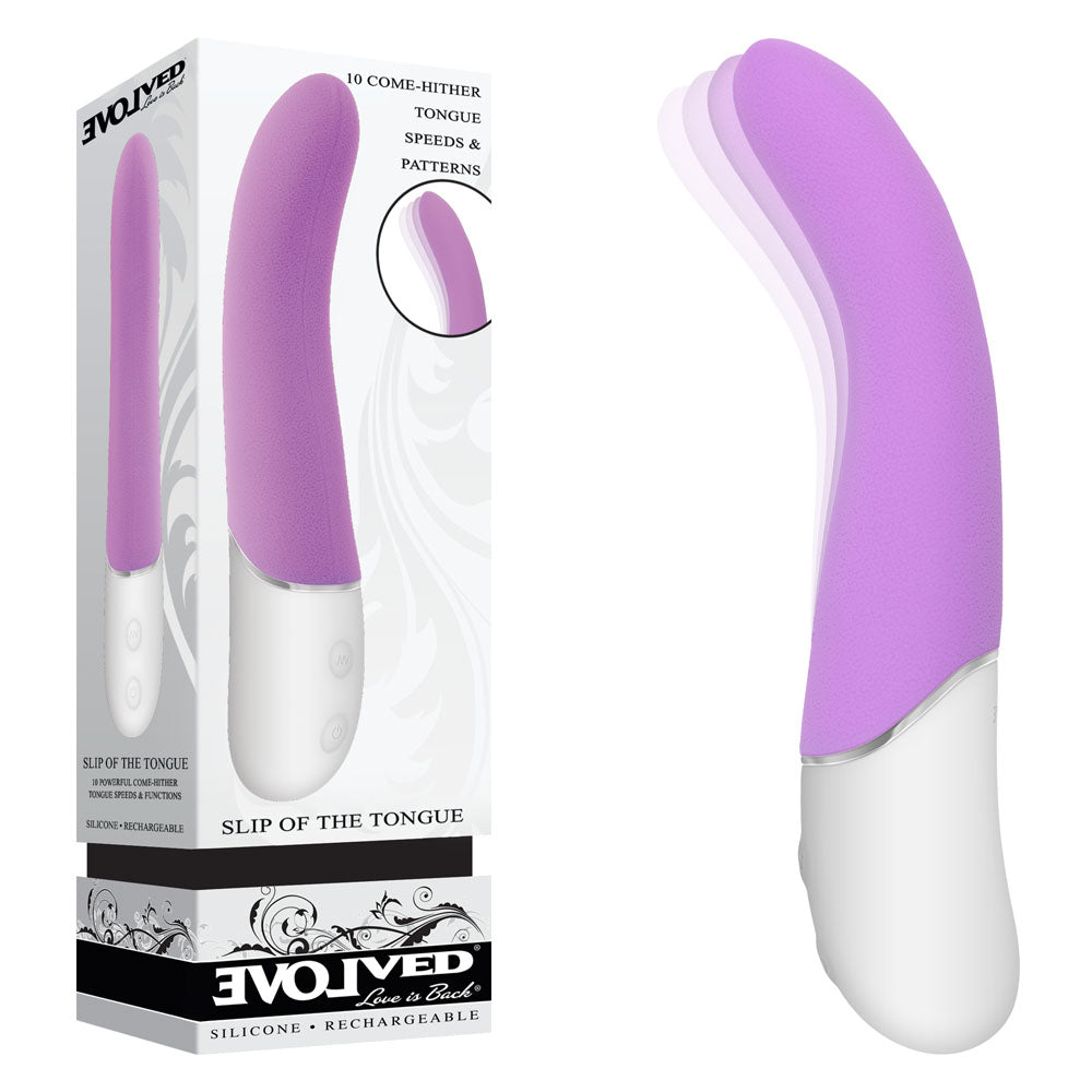 Evolved Slip Of The Tongue Flicking Vibrator - Purple