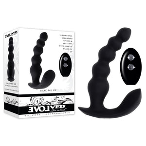 Evolved Bead Me Up - Vibrating Anal Beads with Remote Control - Black